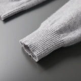 Men's POLO Collar Knitted Pullover Sweater 100% Cashmere Long Sleeved Shirt Casual Business Solid Color Men's Tops Autumn Winter