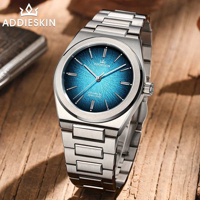 ADDIESKIN Luxury Stainless Steel Man Watch Sapphire Crystal Waterproof 39mm Luminous 9015 Automatic Mechanical Watches For Man
