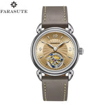 FARASUTE Tourbillon Sports Watch Men Luxury Watch Peacock Tourbillon Movement Sapphire Stainless Steel Waterproof Watch Relogio